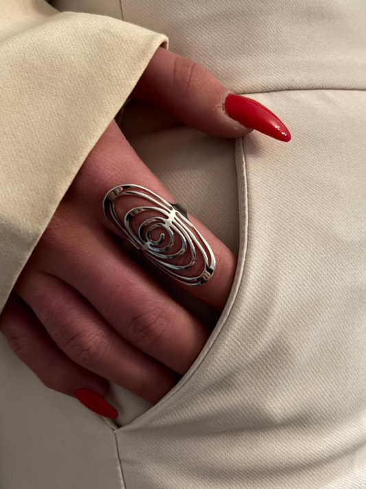 Anello Scultura Ondulata | Nude Jewelry